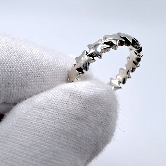 Sale $15 Firm! Sterling Silver Star Band Ring - Picture 9 of 15
